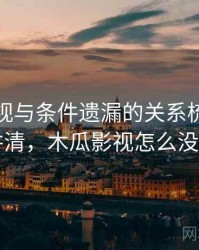 木瓜影视与条件遗漏的关系梳理：一页讲清，木瓜影视怎么没有了
