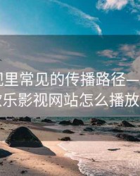 欧乐影视里常见的传播路径——对照说明，欧乐影视网站怎么播放不起来
