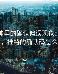 推特大神里的确认偏误现象：误解澄清，推特的确认码怎么看