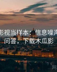 把木瓜影视当样本：信息噪声的常见问答，下载木瓜影