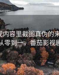 番茄影视内容里截图真伪的来龙去脉：从零到一，番茄影视剧