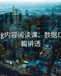 糖心Vlog内容阅读课：数据口径的一篇讲透