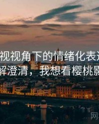 樱桃影视视角下的情绪化表达讲解：误解澄清，我想看樱桃影视