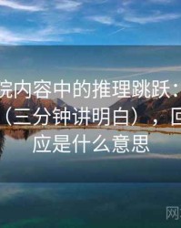 欧乐影院内容中的推理跳跃：谈回音室效应（三分钟讲明白），回音室效应是什么意思