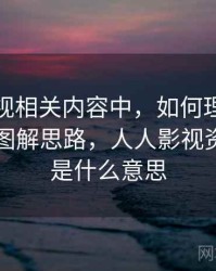 人人影视相关内容中，如何理解原始出处：图解思路，人人影视资源关闭是什么意思