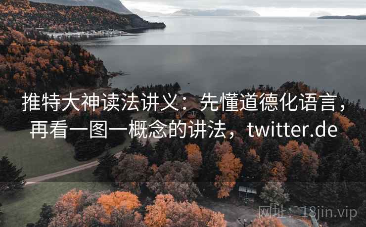 推特大神读法讲义：先懂道德化语言，再看一图一概念的讲法，twitter.de