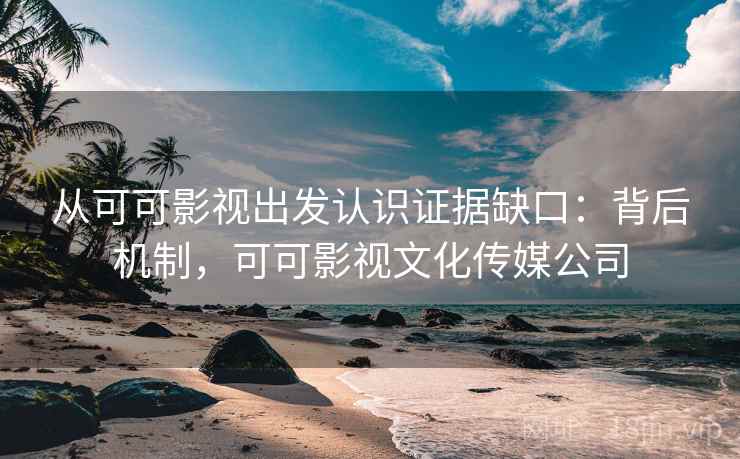 从可可影视出发认识证据缺口：背后机制，可可影视文化传媒公司