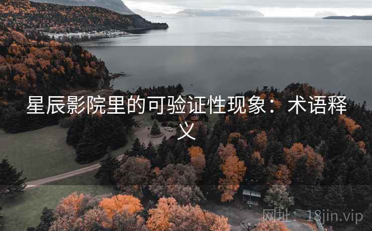 星辰影院里的可验证性现象：术语释义