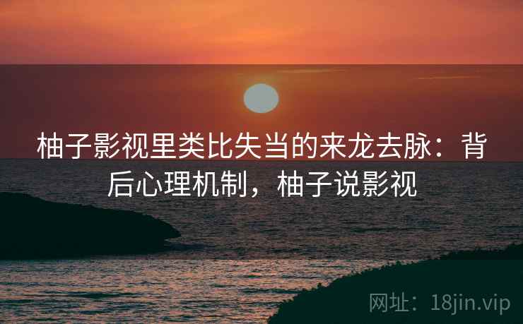 柚子影视里类比失当的来龙去脉：背后心理机制，柚子说影视