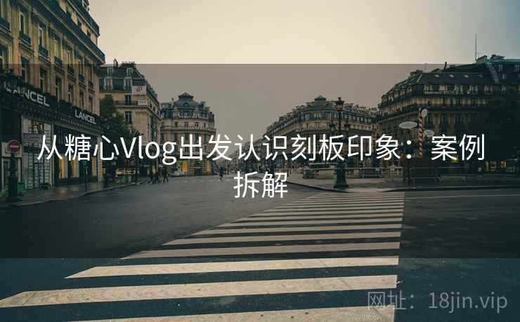从糖心Vlog出发认识刻板印象:案例拆解 从糖心Vlog出发认识刻板印象:案例拆解